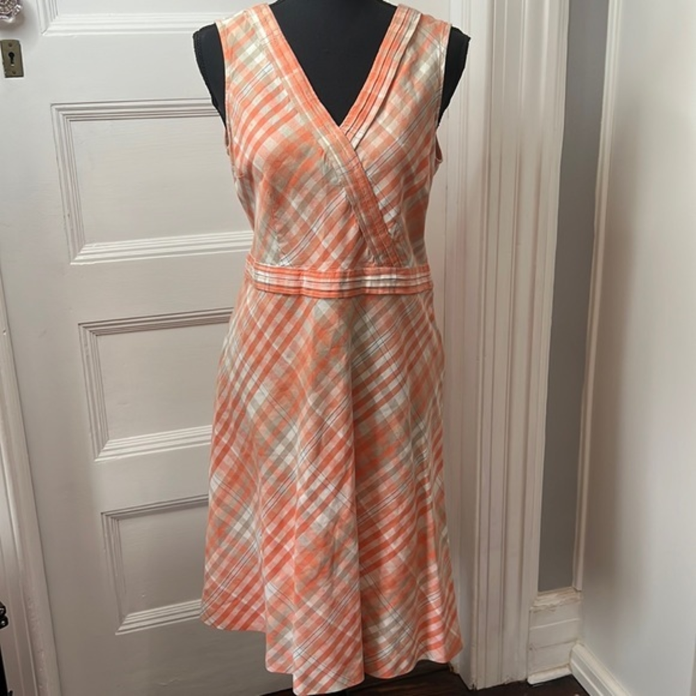 LL BEAN WOMENS COTTON AND LINEN DRESS SIZE 12P NEW‎ WITHOUT TAGS
